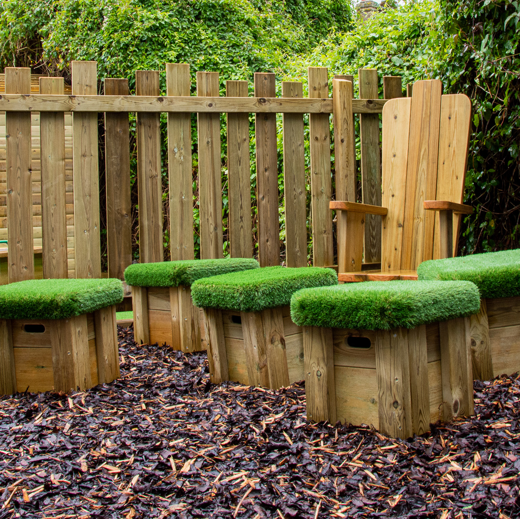 Grass-topped Stools