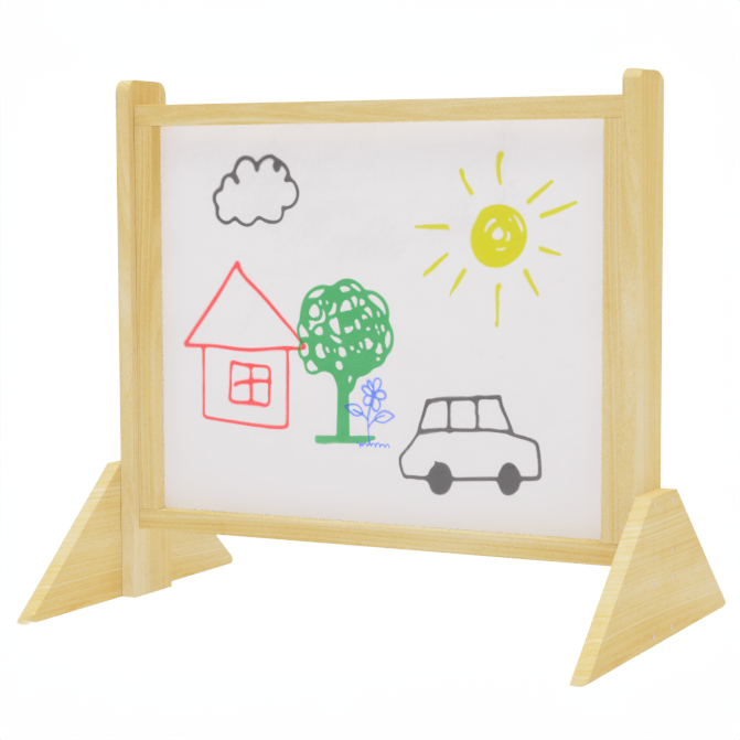 Freestanding Whiteboard and Chalkboard